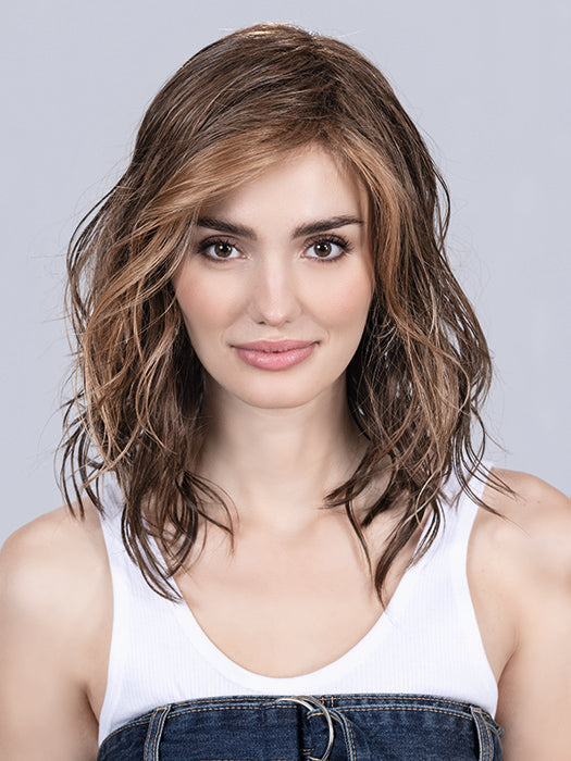 TABU by Ellen Wille in MOCCA LIGHTED 830.9.16 | Medium Brown Blended with Light Auburn, Medium Warm Brown and Medium Blonde Blend with Highlights Throughout and Concentrated in the Front